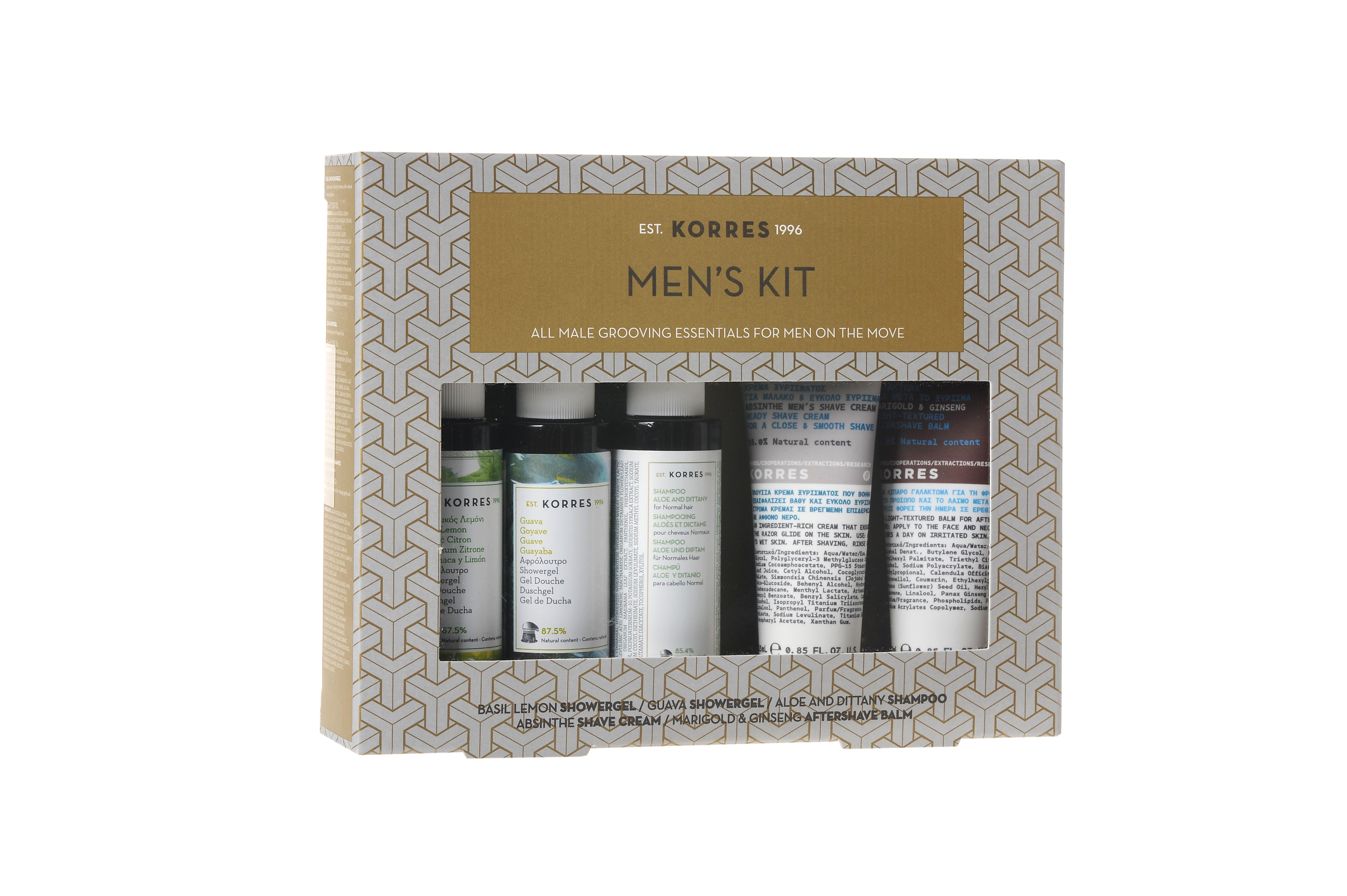 Korres Mens Kit, miesten kosmetiikkasetti