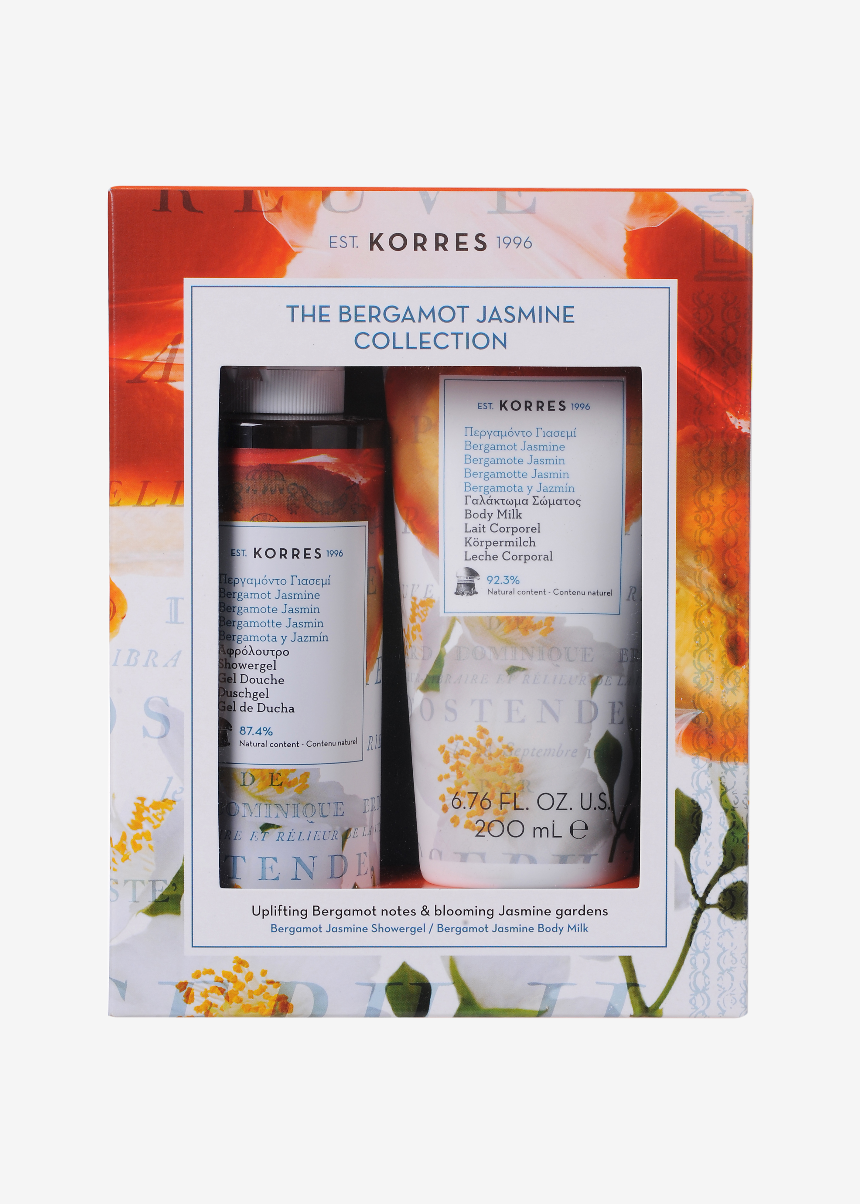 Korres The Bergamot Jasmine Collection Suihkugeeli & Voide